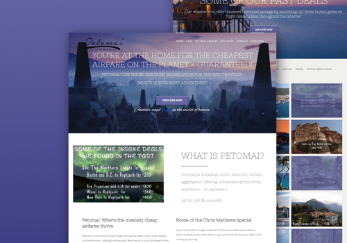E-Commerce Development Package Example: Petomai