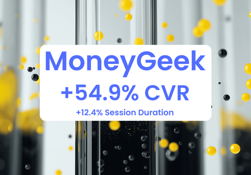 Conversion Optimization Package Example: Money Geek CRO +54.9 CVR