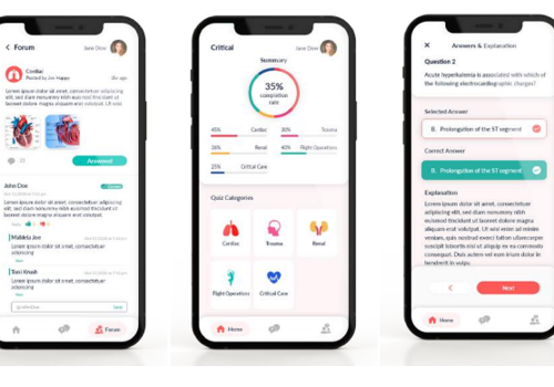 Mobile App Development Package Example: CRITICAL X APPLICATION