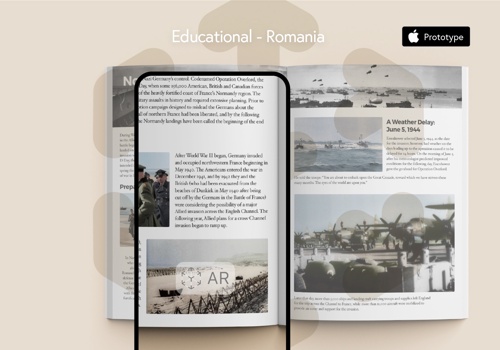 Mobile App Development Package Example: LeARn: Bringing School Manuals to Life with AR