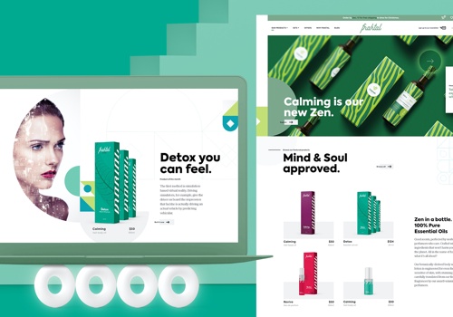 Web Design Package Example: Fraktal Beauty, Web Design and Development