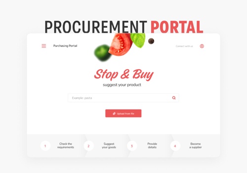 UX/UI Design Package Example: Procurement Portal for a Retail Network