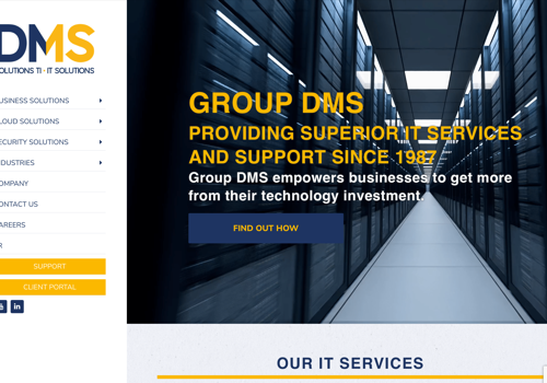 Web Design Package Example: Group DMS
