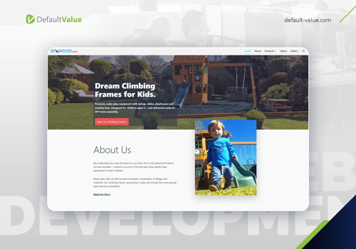 E-Commerce Development Package Example: Supplier of Wooden Playgrounds for Children