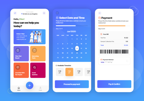 UX/UI Design Package Example: West Hermann Health