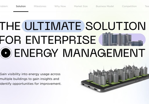 Graphic Design Package Example: The enterprise energy management startup