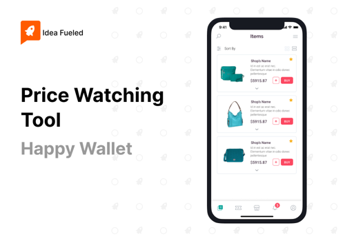 UX/UI Design Package Example: Price Watching Tool Chrome Extension & Mobile App