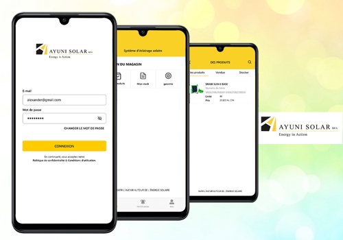 UX/UI Design Package Example: Ayuni Solar (BFA)
