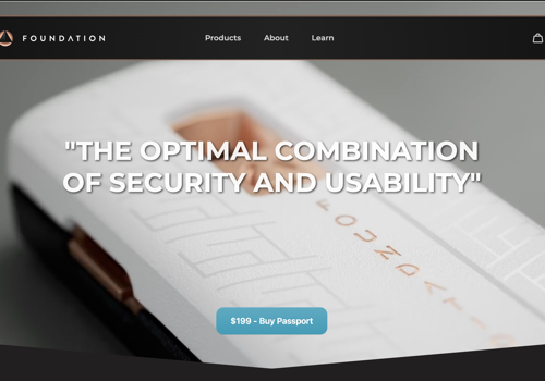 Web Design Package Example: Foundation Devices - Technology E-Commerce Website