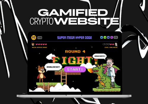 Web Design Package Example: Super Mega Hyper Doge - Crypto Coin Website Design