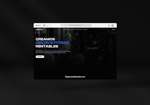 Web Design Package Example: AsesFit - Website Design & Development