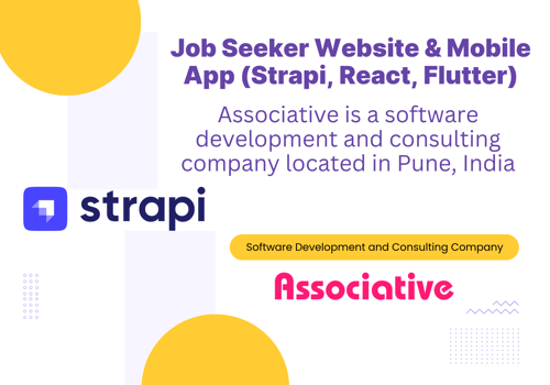 Web Design Package Example: Job Seeker Website & Mobile App - Strapi, Flutter