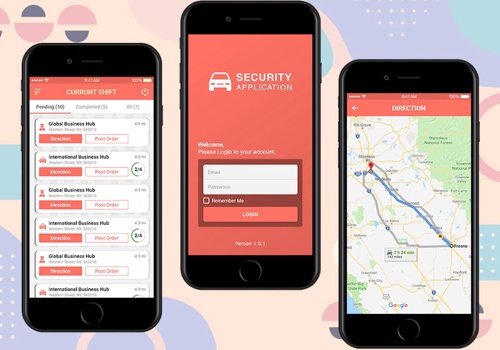 Mobile App Development Package Example: Security Application