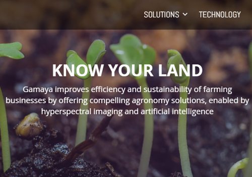 Pay Per Click Package Example: Gamaya - big data in agriculture