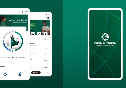 UX/UI Design Package Example: Cash4Trash