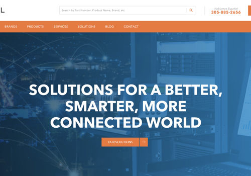 Web Design Package Example: Unisol International