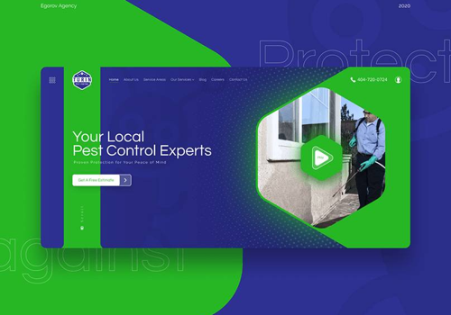 Web Design Package Example: Turin Pest Control | Corporate