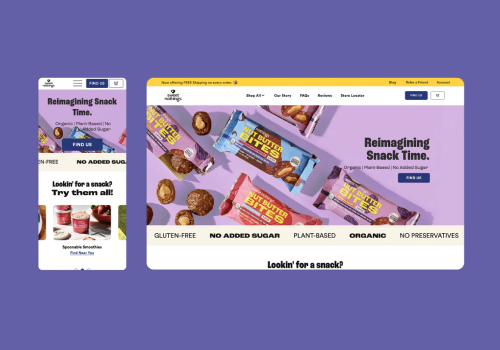 Web Design Package Example: Sweet Nothings