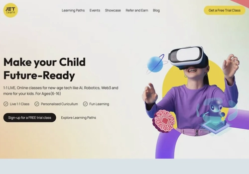 Web Design Package Example: Webflow Design and Development - JetLearn