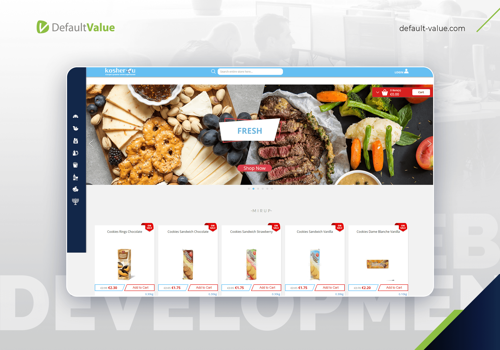 E-Commerce Development Package Example: Belgian online kosher supermarket