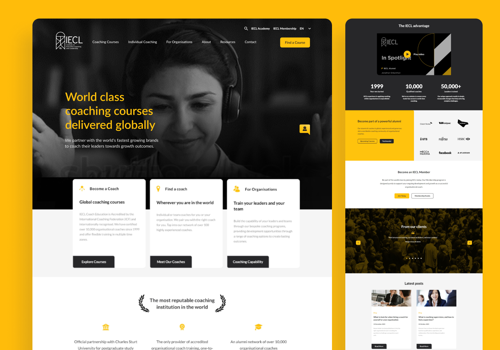 Custom Software Development Package Example: IECL – Institute of Executive Coaching and Leaders