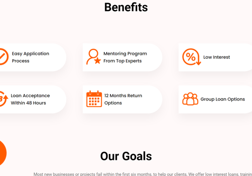Web Development Package Example: Loan website