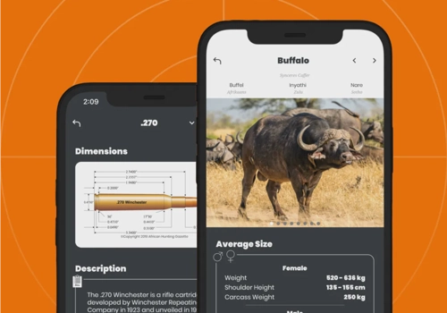 Mobile App Development Package Example: International Hunters