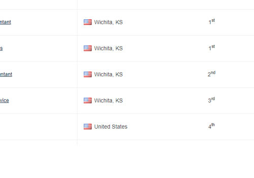 Search Engine Optimization Package Example: 1st Page Ranking for a Tax Accountant