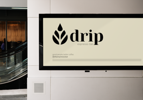 Logo Package Example: Drip Espresso Bar