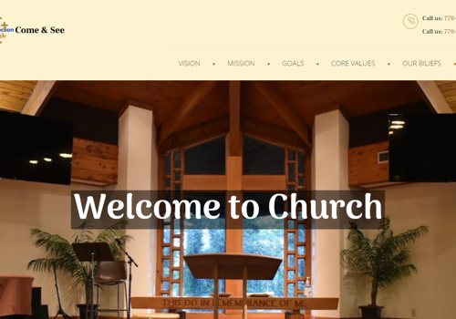 Web Development Package Example: Connection Church