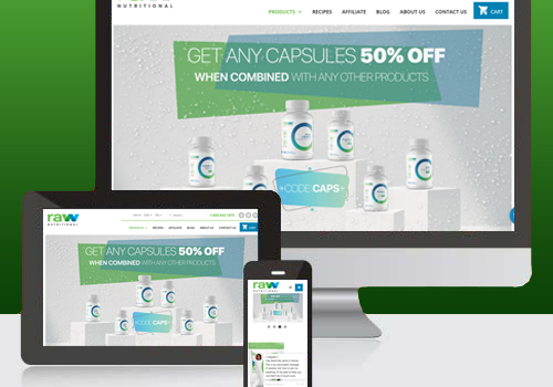 Web Development Package Example: Raw Nutritional