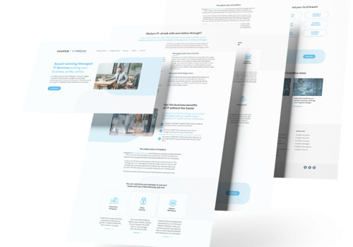 Web Design Package Example: FUJIFILM CodeBlue: New Website & Positioning