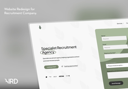Web Design Package Example: SEED Recruitment - Web Design and SEO