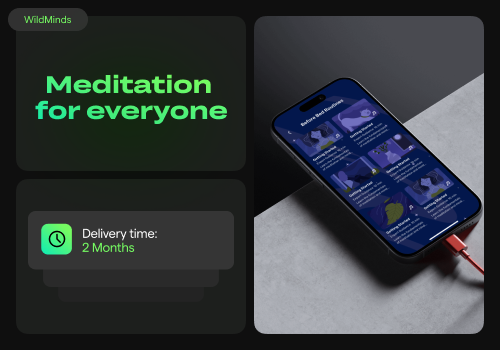 Mobile App Development Package Example: WildMinds — Meditation
