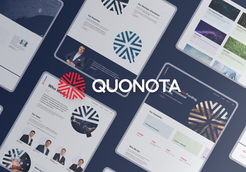 Web Design Package Example: Quonota