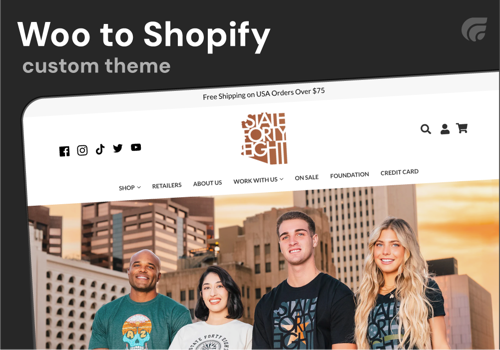 E-Commerce Development Package Example: State Forty Eight | WooCommerce to Shopify Plus