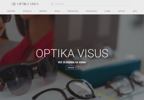Search Engine Optimization Package Example: Web Shop For Optika Visus