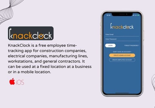 Mobile App Development Package Example: Time Tracking App (KnackClock)