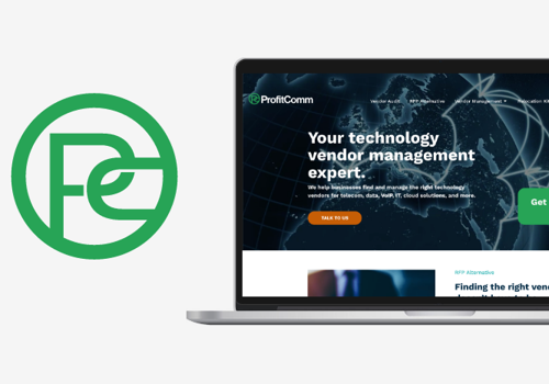 UX/UI Design Package Example: ProfitComm Rebrand & Website
