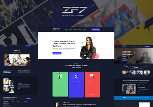 UX/UI Design Package Example: Custom Agency Website Design
