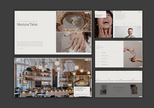 Web Development Package Example: Martyna Tabat - Photography