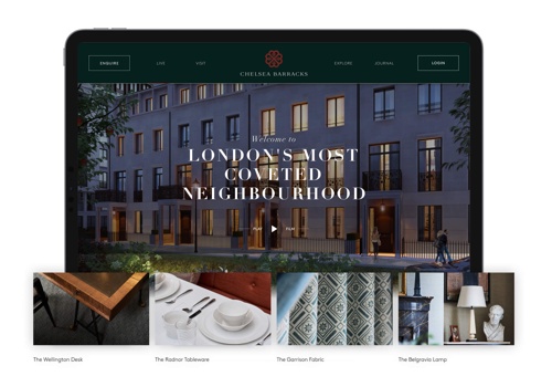 Web Development Package Example: Chelsea Barracks | Digital platform
