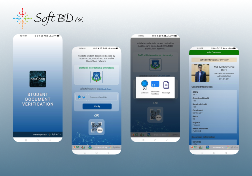 Mobile App Development Package Example: Certificate Verification using Blockchain