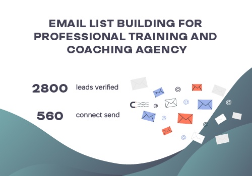 Sales Outsourcing Package Example: Email List Building for Prof. Training Agency