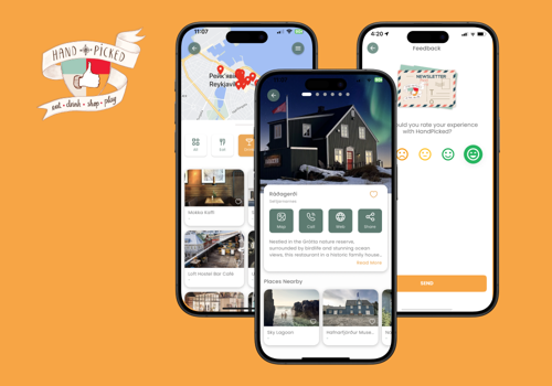 Mobile App Development Package Example: Handpicked Ice: Travel app for authentic Iceland t