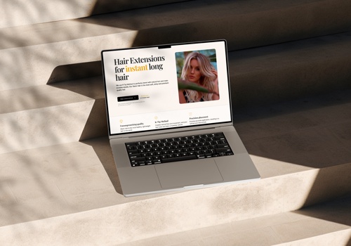 Search Engine Optimization Package Example: Website for Hair Extensions Studio in OC
