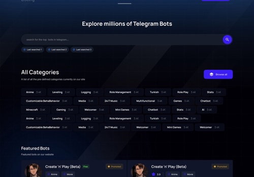 Web Development Package Example: TGbots