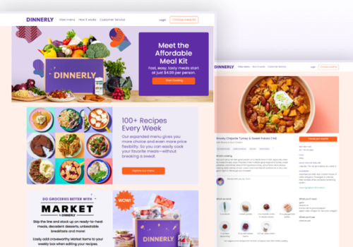 Web Development Package Example: Dinnerly