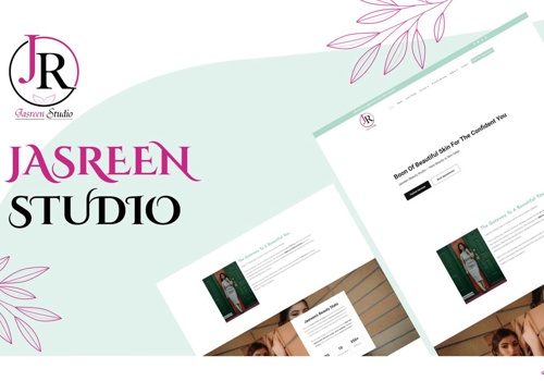 Web Development Package Example: Jasreen Beauty Studio - Website Beauty Salon