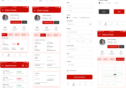Mobile App Development Package Example: WoundCharts - Wound Care EMR